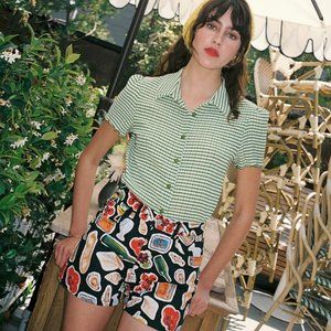 Lisa Says Gah Evan Short Italian Summer Black US Women's Size 12, New Never Worn